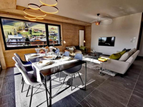 Appartement standing 100m², pied des pistes, 8 pers, terrasse, WiFi, parking - FR-1-598-43 Les Gets